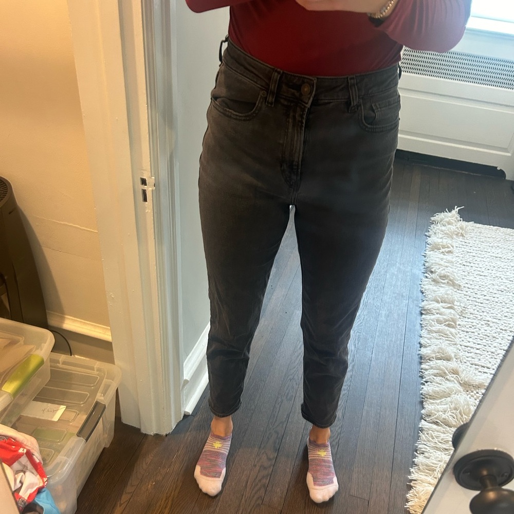 American eagle straight leg high rise jeans